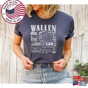 Wallen Tour  Shirt Cowboy Western Unisex